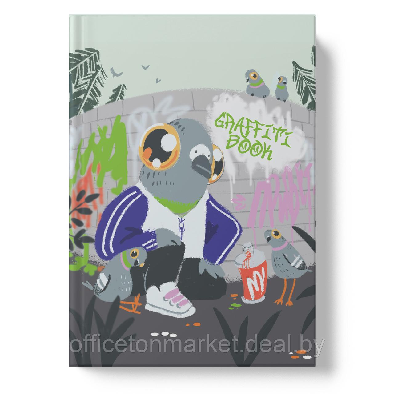 Блокнот "Graffiti book. На стиле", А5, 64 листа, в клетку, разноцветный - фото 1 - id-p217662722
