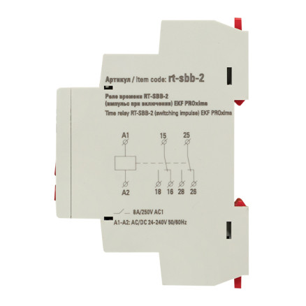 Реле времени RT-SBB-2 (импульс при включении) EKF PROxima - фото 6 - id-p221664218