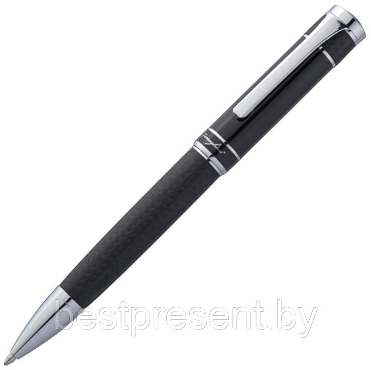 Ручка шариковая автоматическая "F21003" черный/серебристый - фото 1 - id-p221664516