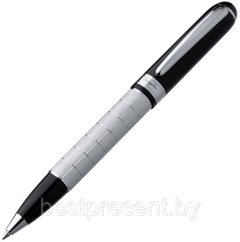 Ручка шариковая автоматическая "F26207" серебристый/черный - фото 1 - id-p221664517