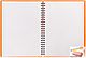 Блокнот А5 OfficeSpace Neon, 60 листов, на гребне, обложка пластиковая, оранжевая, арт.Т60спкП_35435, фото 3
