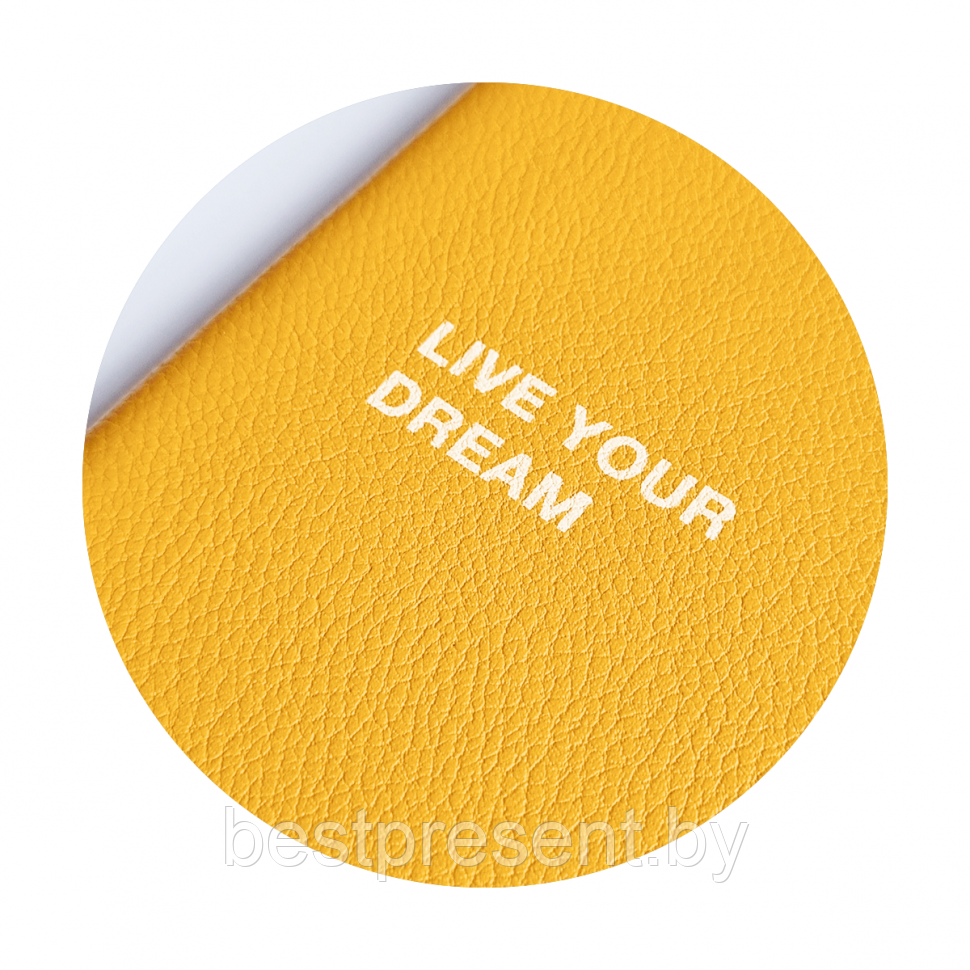 Ежедневник недатированный "Dream" А5, желтый - фото 3 - id-p221668471