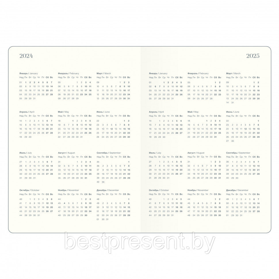 Ежедневник датированный "Buffalo" А5, 2024, коричневый - фото 7 - id-p221668478
