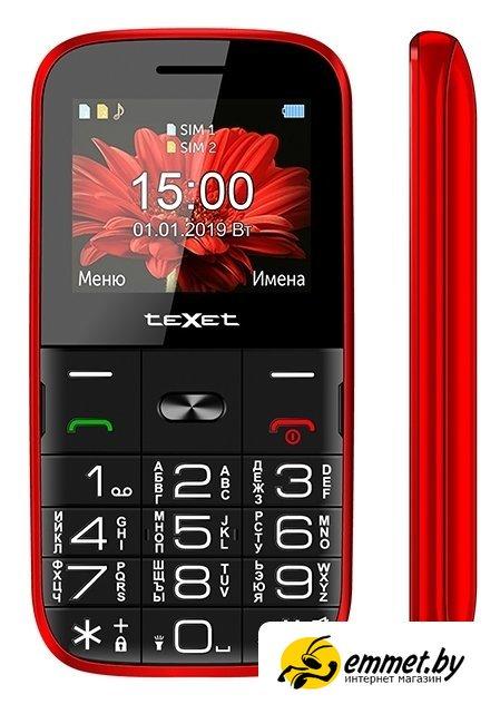 Кнопочный телефон TeXet TM-B227 (красный) - фото 2 - id-p221668901