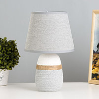 Настольная лампа "Ренди" Е14 40Вт бело-серый 20х20х32 см