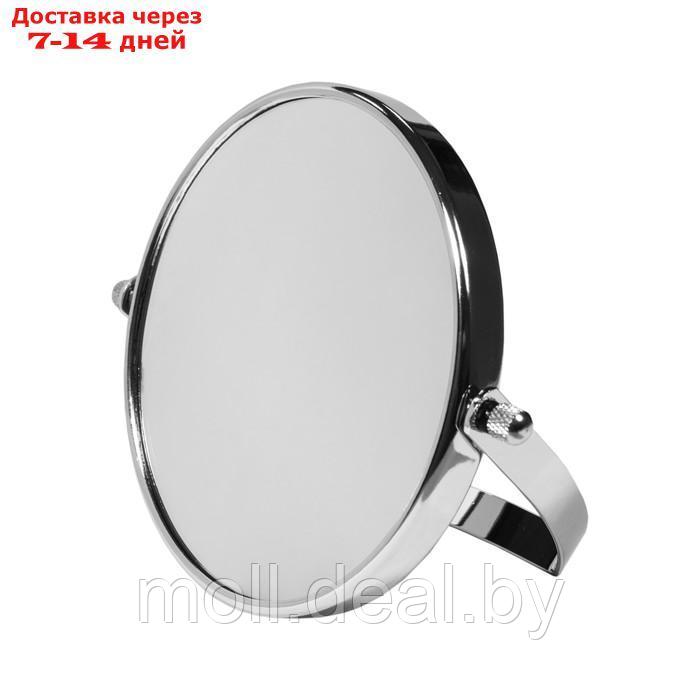Зеркало настольное косметическое для макияжа UniStor LOOK, для ванной диаметром 12,5 см - фото 1 - id-p221614910
