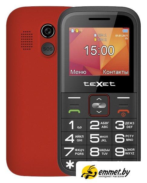 Кнопочный телефон TeXet TM-B418 (красный) - фото 1 - id-p221668921