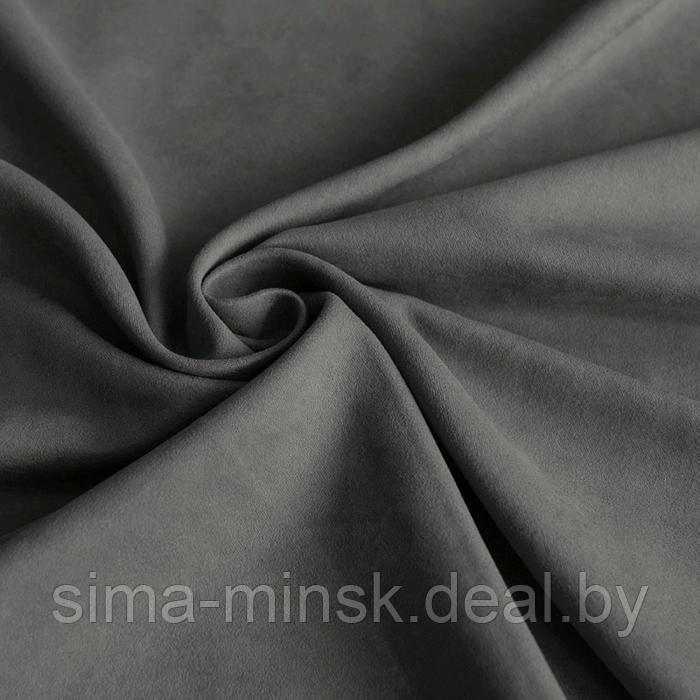 Комплект штор «Ким», размер 140 х 270 см - 2 шт, тёмно - серый - фото 2 - id-p221669747
