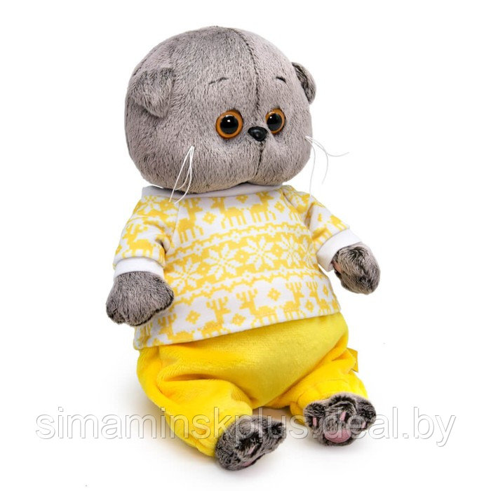 Мягкая игрушка «Басик Baby в зимней пижамке», 20 см - фото 2 - id-p221669897