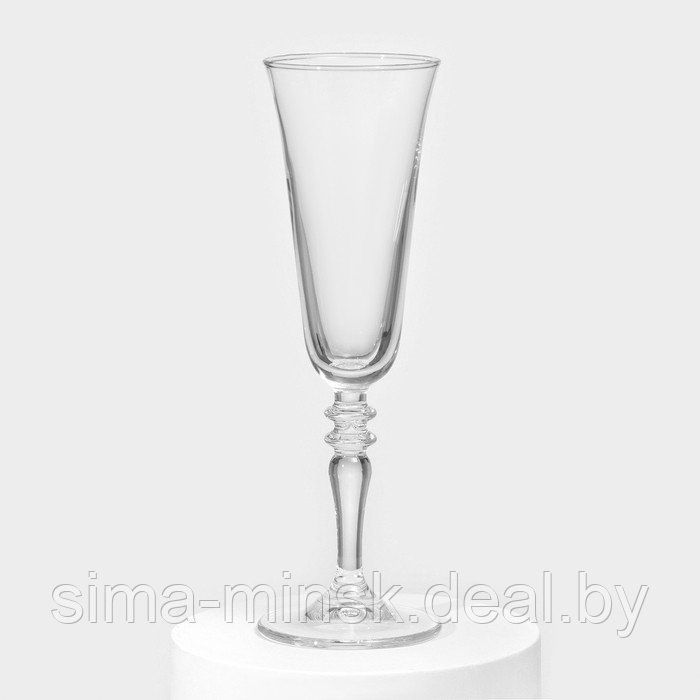 Набор бокалов для шампанского стеклянный Vintage, 190 мл, 6 шт - фото 2 - id-p221668660