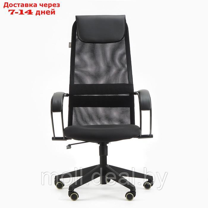 Кресло руководителя Бюрократ CH-607 черный, сетка/ткань, пластик - фото 2 - id-p221616621