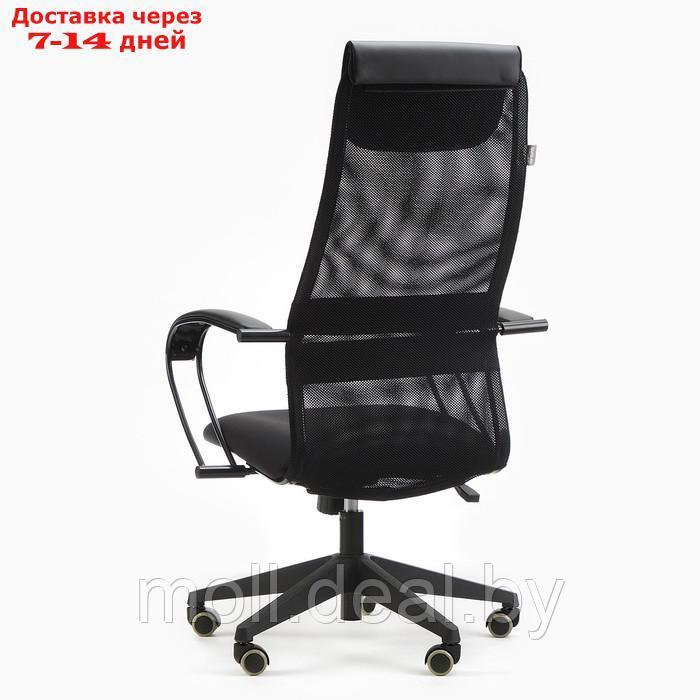 Кресло руководителя Бюрократ CH-607 черный, сетка/ткань, пластик - фото 4 - id-p221616621