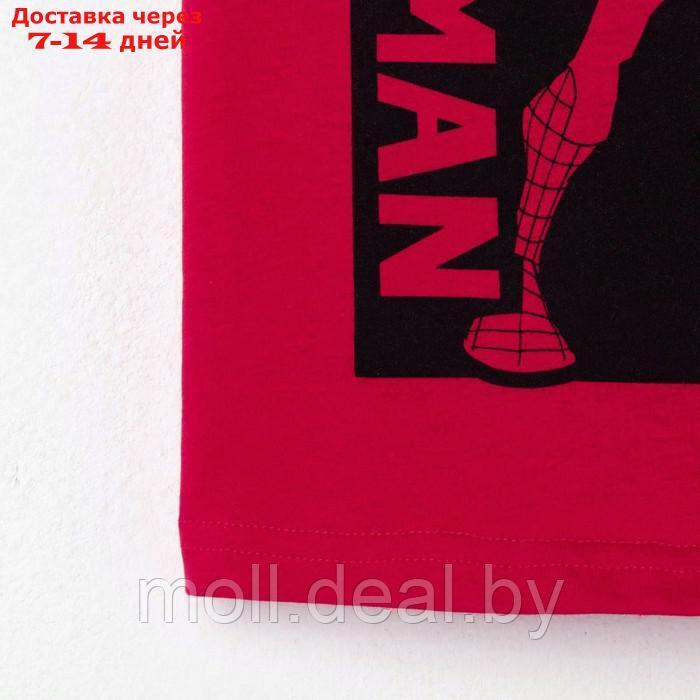 Футболка MARVEL "Spider man", рост 98-104 (30), цвет малиновый - фото 8 - id-p221617403