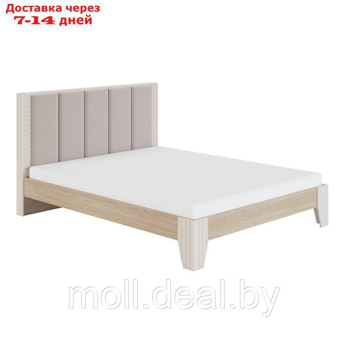 Кровать с мягкой спинкой "Беатрис №2.1", 1400×2000 мм, без основания, палермо/софт латте - фото 1 - id-p221617692