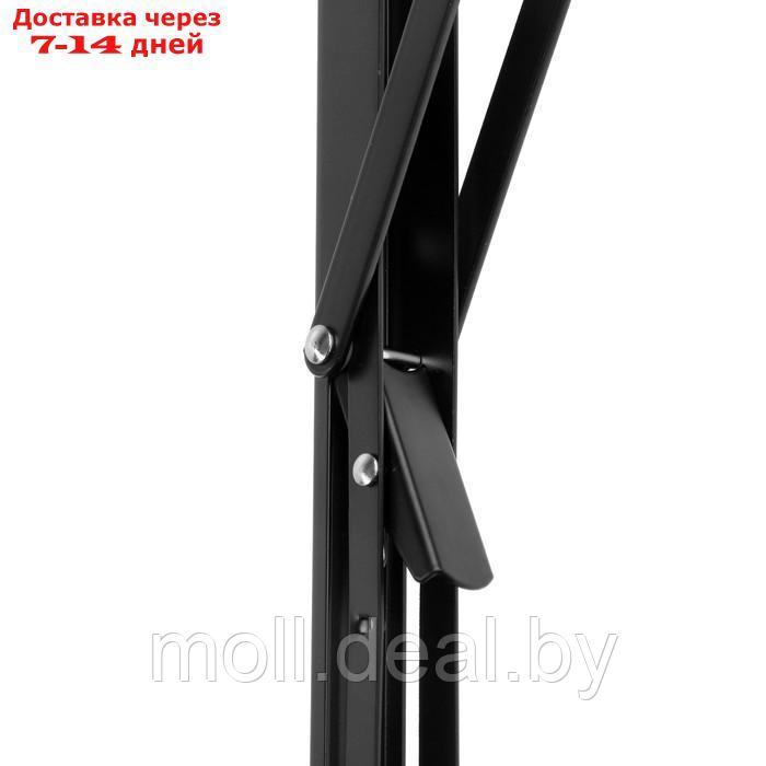 Кронштейн складной для столов и полок ТУНДРА, K001, 2 шт, длина 500 мм, сталь цвет черный - фото 5 - id-p221629255