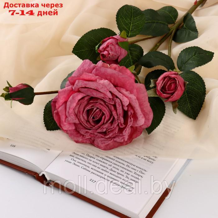 Цветы искусственные "Роза изыск" 10х64 см, пепельно-розовый - фото 1 - id-p221605621