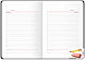 Ежедневник недатированный А5 OfficeSpace Mono, 136 листов, кожзам, синий, арт.ENA5_53093, фото 7