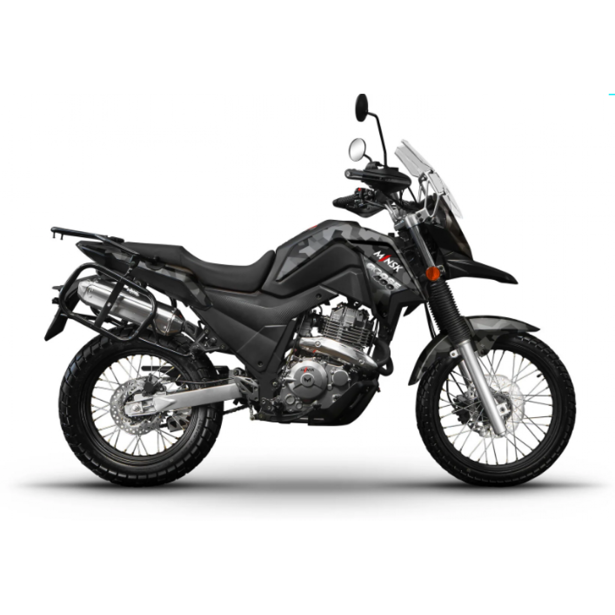 Мотоцикл Минск Goose 400 черный камуфляж