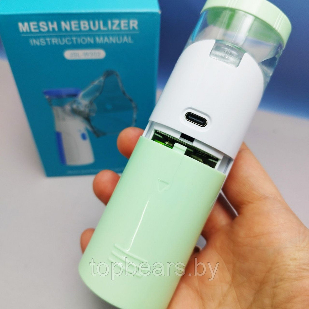 Портативный ультразвуковой небулайзер Mesh Nebulizer JSL-W302 с насадками для детей и взрослых (3 насадки, 3 - фото 6 - id-p221674751