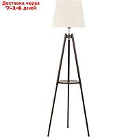 Торшер lozano 1x60Вт Е27 тёмное дерево, хром 40x40x148см