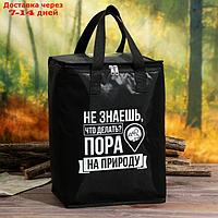 Термосумка "Пора на природу", 30х40х20 см