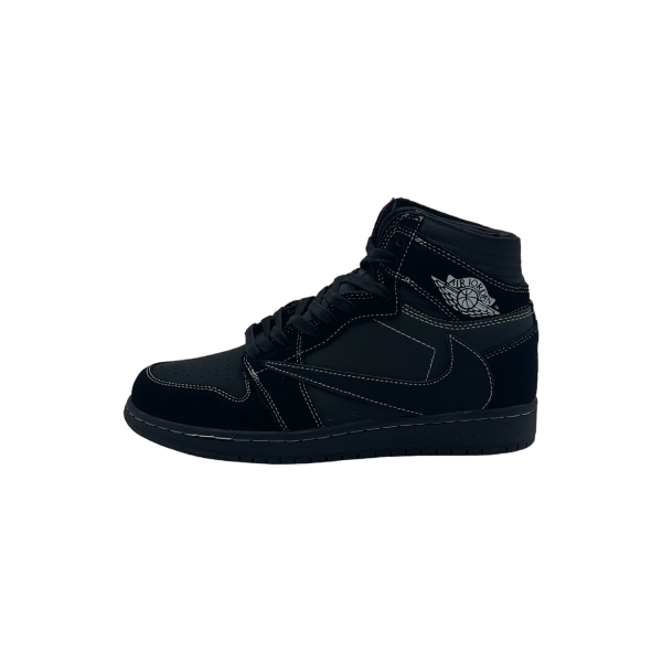 Nike Travis Scott x Jordan 1 Mid Black Phantom Winter - фото 1 - id-p221674466