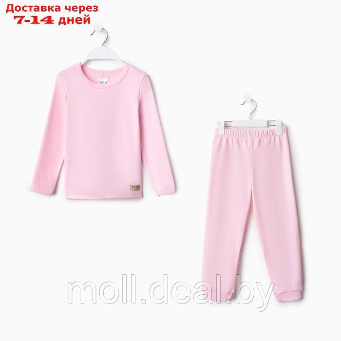 Пижама детская MINAKU, цвет розовый, рост 98-104 см - фото 1 - id-p221611873