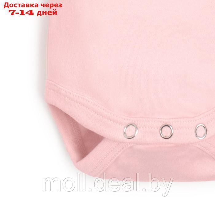 Комплект детский (боди, шорты) MINAKU, цвет розовый, рост 62-68 см - фото 9 - id-p221611903