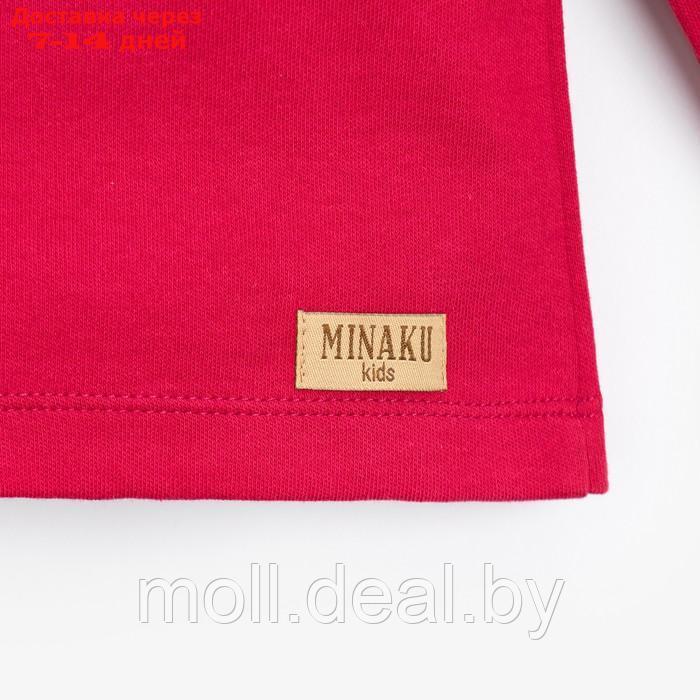 Пижама детская MINAKU, цвет фуксия, рост 80-86 см - фото 4 - id-p221611907