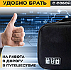 Сумка - органайзер для хранения проводов, зарядных устройств, гаджетов и аксессуаров / Дорожная сумка для, фото 3