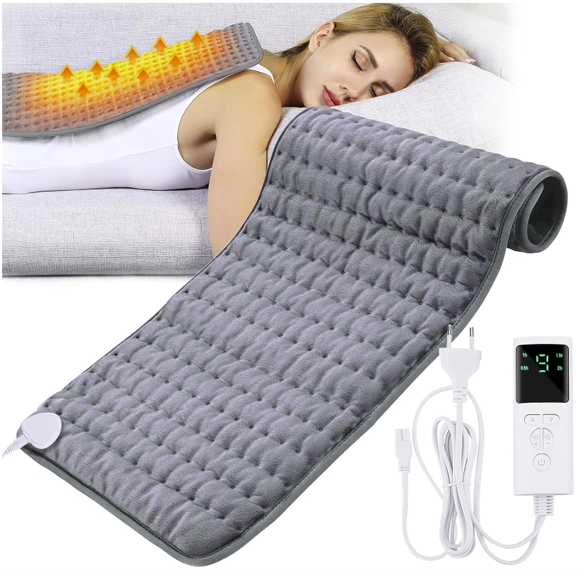 Электрогрелка плюшевая Heating Pad D3060, 75W, 60 х 30 см (220V, 9 режимов, 4 режима таймера) - фото 5 - id-p221674980