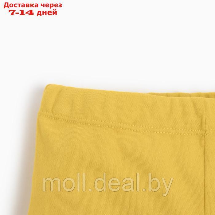 Костюм детский (свитшот, шорты) MINAKU, цвет жёлтый, рост 86-92 см - фото 5 - id-p221611958