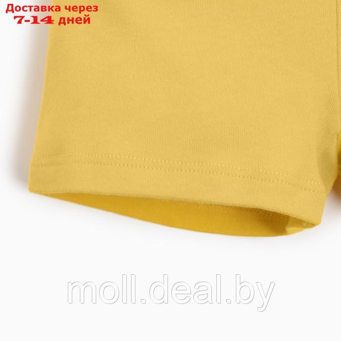 Костюм детский (свитшот, шорты) MINAKU, цвет жёлтый, рост 86-92 см - фото 6 - id-p221611958