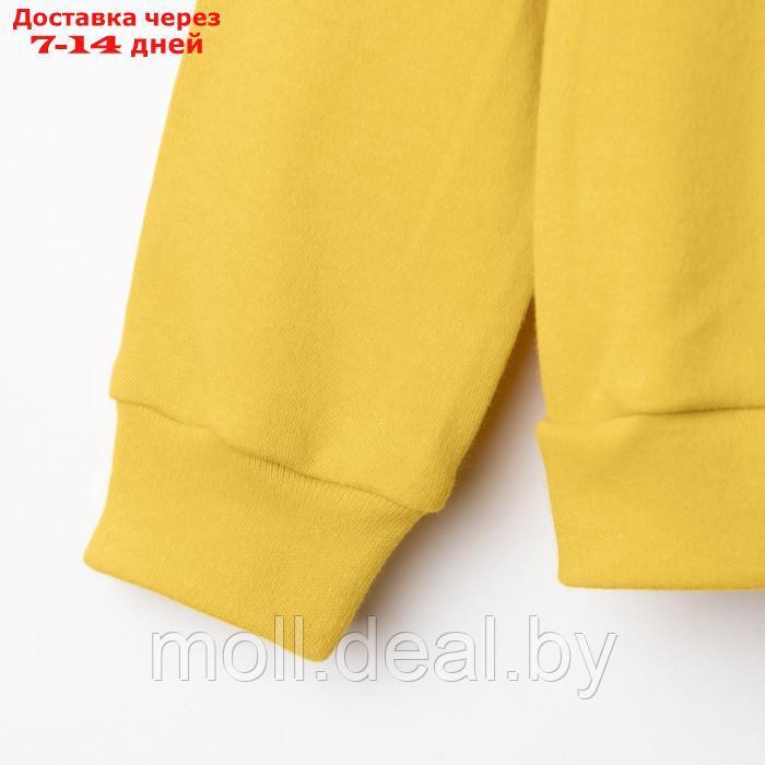 Костюм детский (свитшот, шорты) MINAKU, цвет жёлтый, рост 116 см - фото 9 - id-p221611964