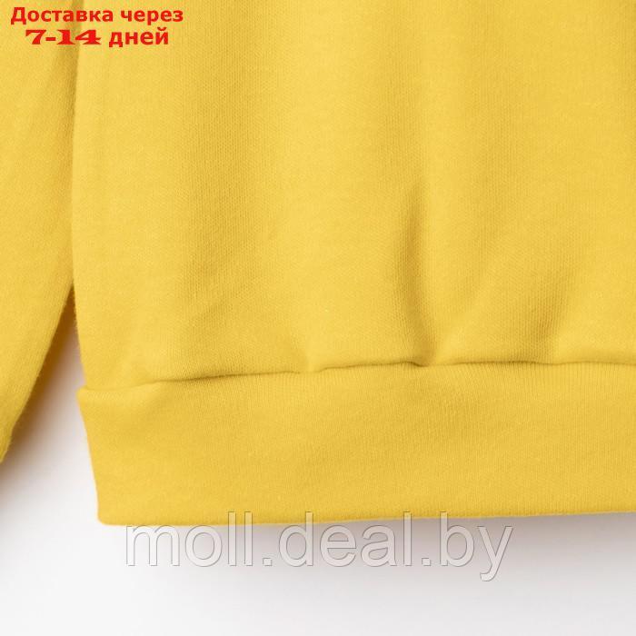 Костюм детский (свитшот, шорты) MINAKU, цвет жёлтый, рост 116 см - фото 10 - id-p221611964