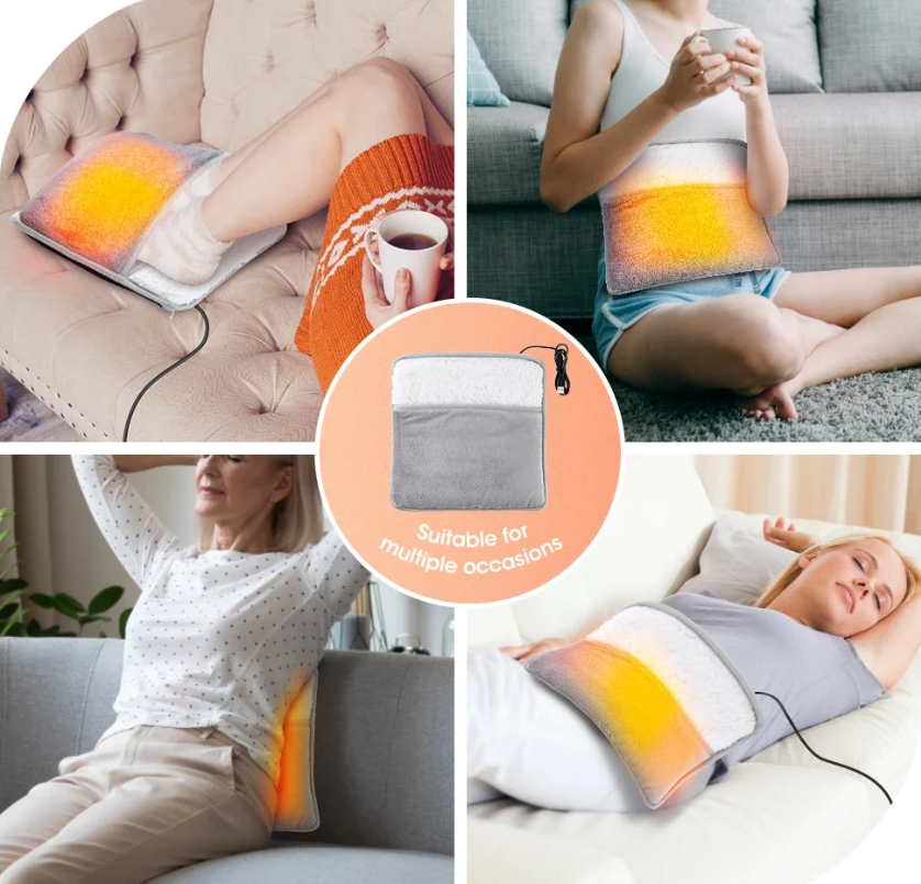 USB плюшевая электрогрелка для ног Ultra plush foot warmer 29 х 29 см - фото 5 - id-p221674986