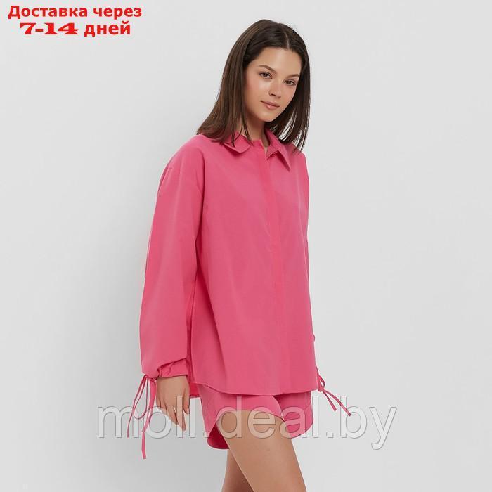 Комплект женский (рубашка, шорты) MINAKU: Casual Collection цвет розовый, р-р 42 - фото 4 - id-p221612471