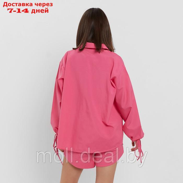 Комплект женский (рубашка, шорты) MINAKU: Casual Collection цвет розовый, р-р 42 - фото 5 - id-p221612471