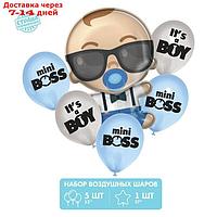 Букет из шаров "Mini Boss",,фольга, латекс, набор из 6 шт.