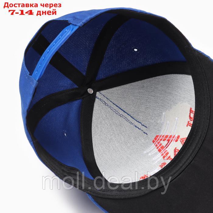 Бейсболка MINAKU с вышивкой цвет синий , размер 56-58 - фото 4 - id-p221612528