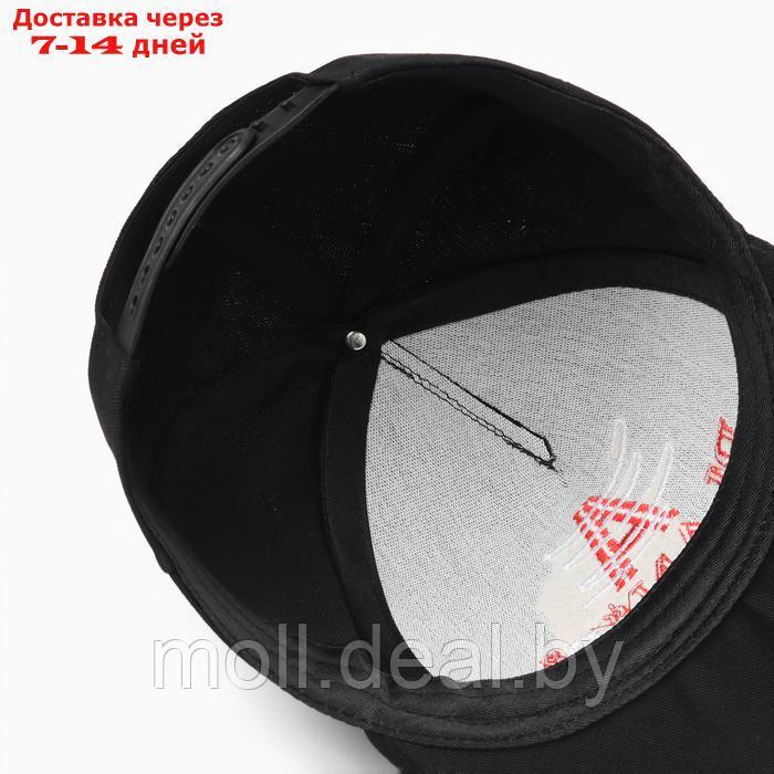 Бейсболка MINAKU с вышивкой цвет черный , размер 56-58 - фото 4 - id-p221612529
