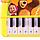 Музыкальное пианино "Маша и Медведь", звук, цвет жёлтый, фото 3