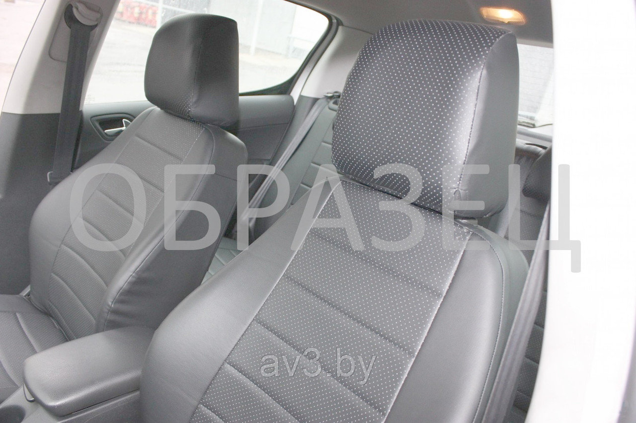 Чехлы на сиденья Renault Scenic 1 рестайлинг 2000-2003, 5 мест, Экокожа, серая - фото 2 - id-p93760096