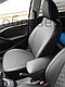 Чехлы на сиденья Hyundai Accent / Solaris 2017-2022 / Kia Rio 4 Экокожа, черная, отстрочка РОМБ, фото 6