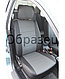 Чехлы на сиденья Opel Astra H универсал 2004-2011, с пер подл, Экокожа, черная+серая вставка, фото 7