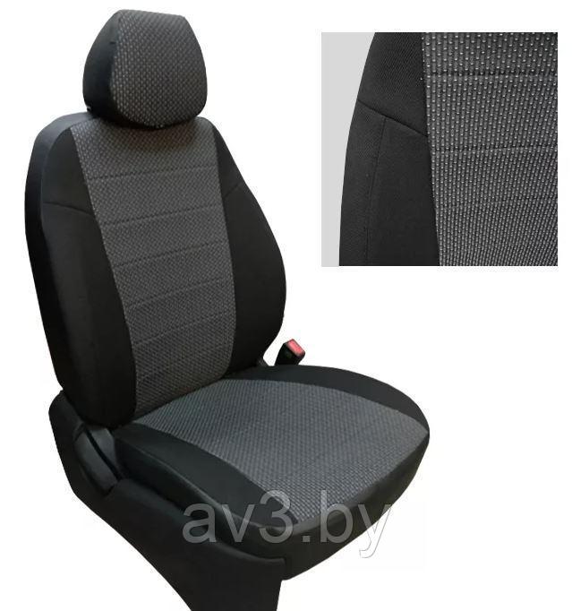 Чехлы на сиденья Nissan Almera G15 (2013-) (2/3), ткань Жаккард - фото 5 - id-p173276324