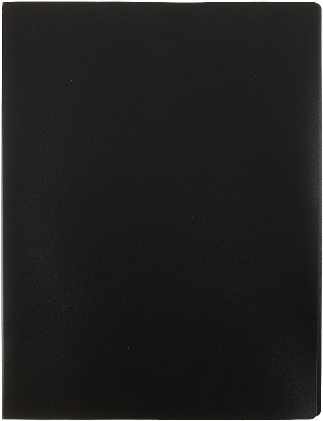 Папка пластиковая на 40 файлов «Стамм» толщина пластика 0,5 мм, черная - фото 3 - id-p221676003