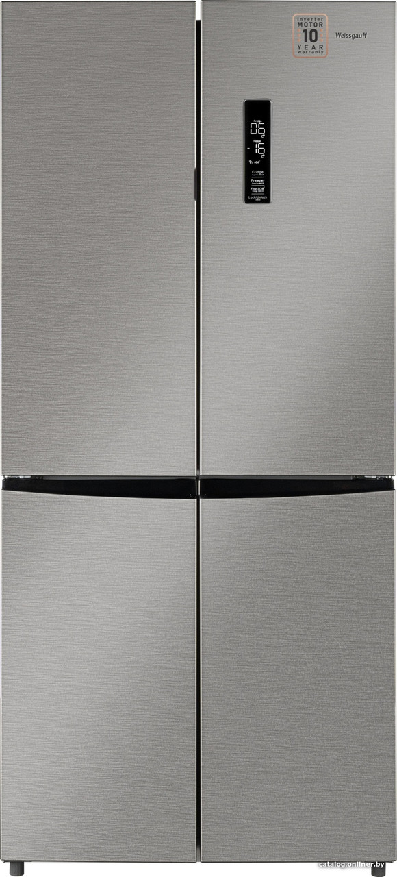 Четырёхдверный холодильник Weissgauff WCD 450 X NoFrost Inverter - фото 1 - id-p220825404