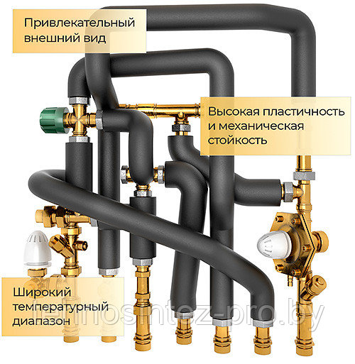 Трубки ENERGOMAX 22/25, 282/5, 35/25, 42/25, 48/25, 54/25, 60/25, 64/25, 76/25, 89/25 мм толщиной 25 мм, L=2 м - фото 2 - id-p221677345