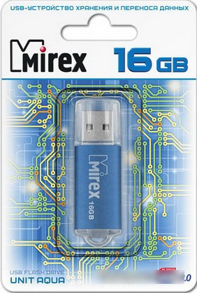 USB Flash Mirex UNIT AQUA 16GB (13600-FMUAQU16) - фото 2 - id-p221677413